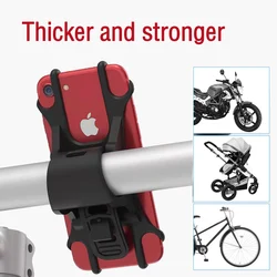 New Type Universal Bicycle Mobile Phone Holder for Mobile Cell Phone GPS Silicone Motorcycle Bike Cycling Handlebar Stand