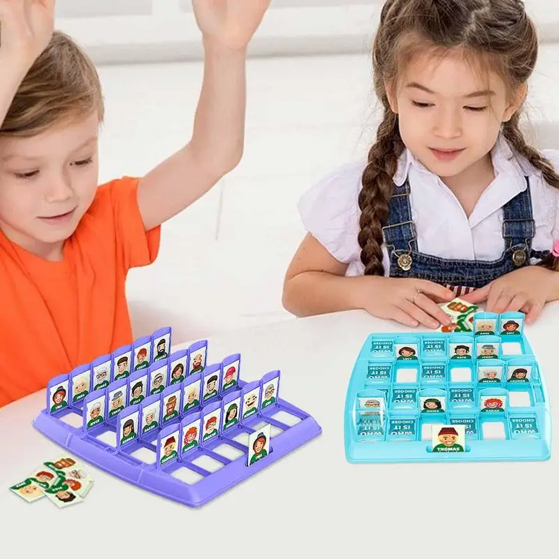 Guess Who I Am Game Smooth And Safe Original Guessing Board Game Easy To Use Fun 2 Player Board Games For Kids And Adults