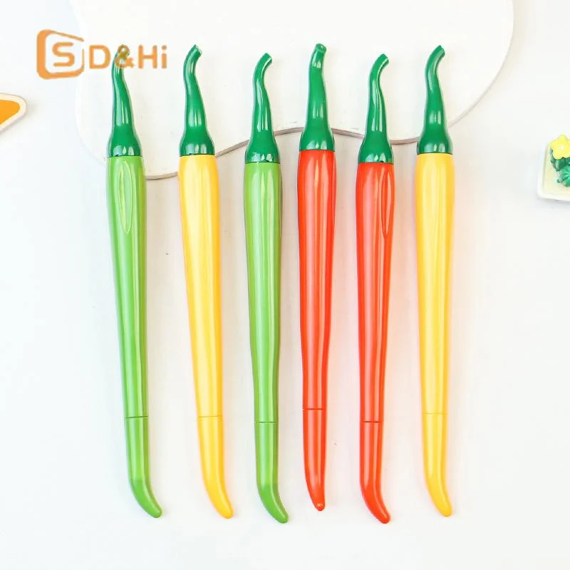 Cayenne Pepper Series Gel Pens 3/5Pcs  Realistic Design Smooth Writing Pen for School Office Desk view 6
