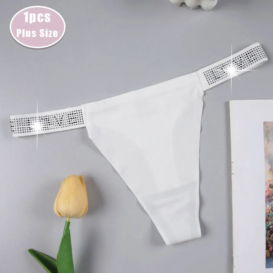 1PCS Women Ice Silk Seamless Underpants Panties Sexy Sport Thongs Low Rise Breathable G-string