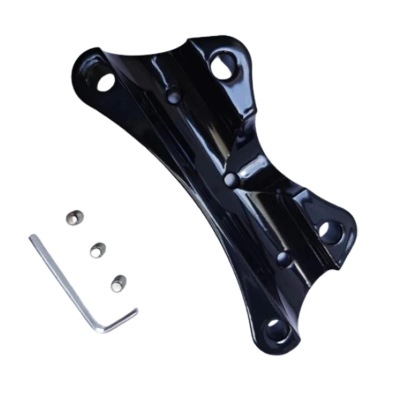 YUNTANMT Gloss black Touring 1 Inch Top Clamp Anti-Slip Handlebar Risers Clamps Compatible with 1997-Later Harley Touring Models