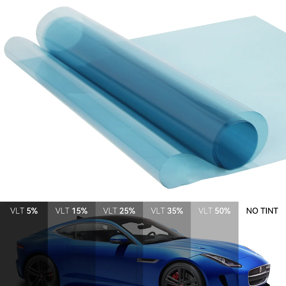 75cmX4m VLT05%-75% and 100% IRR Heat insulation Car Window nano ceramic Film UV rejection windshield insulfilm
