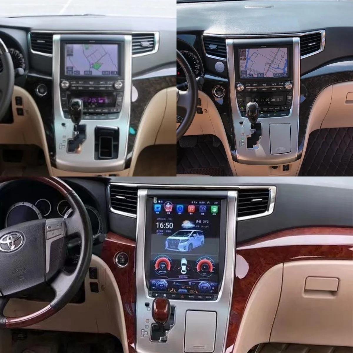 Android13  For TOYOTA Alphard 20 Series  2008 -2014 Car Radio IPS SCREEN Autoradio Wireless Carplay Auto Multimedia DSP AHD