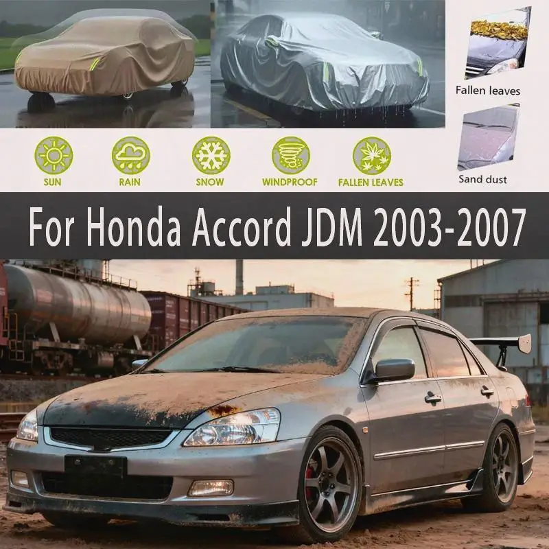 

For Honda Accord JDM 2003-2007 Outdoor Protection Waterproof Dustproof Full Snow Sunshade Exterior Car Covers