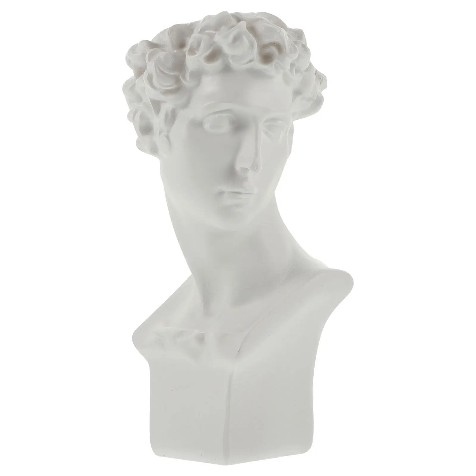 Retro Classical Western Portrait Sculpture Pen Holder Imitation Plaster Desktop Organizer for Pens Erasers Makeup Brushes
