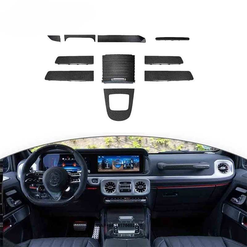 2025  G-Class W465 Carbon Fiber Interior-New Black for Replacement/Repair for G350 G500 G63 GLS Series