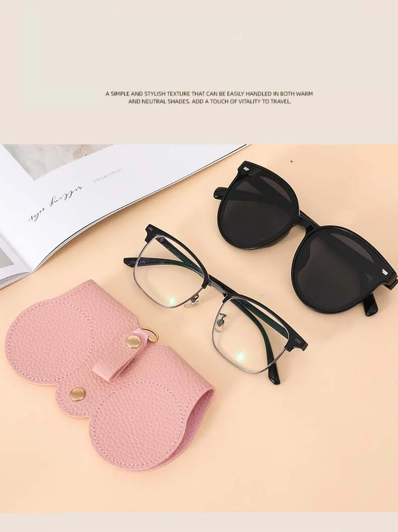 Super Convenient Glasses Storage Bag Hanging Bag Portable Sunglasses Box Sunglasses Storage Box Fashionable Myopia Glasses Box