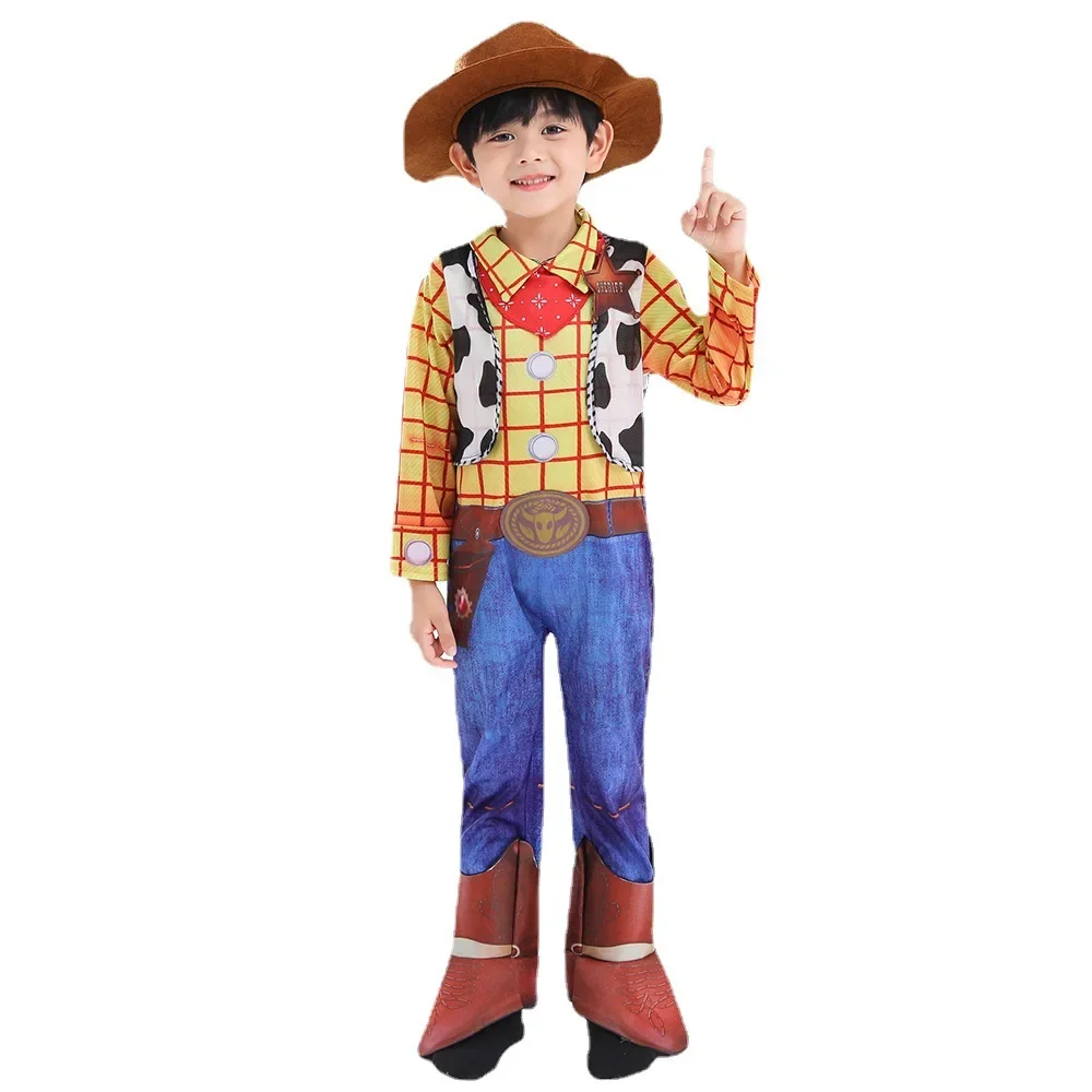 Fantasia Purim Halloween Costumes para bebê Criança Crianças, Criança Meninos Cow Cowboy Traje, Conjuntos de vestidos extravagantes, Festa