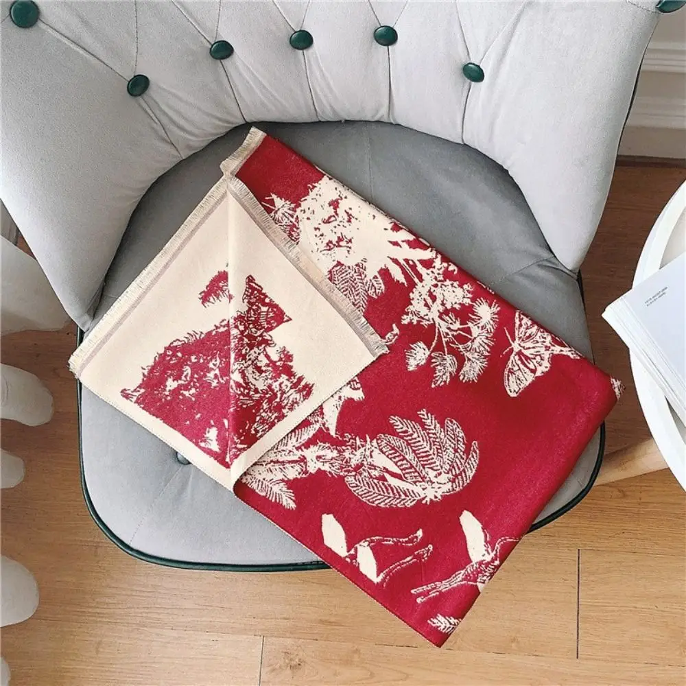 

Printing Ethnic Style Scarf Large Fashion Imitation Cashmere Shawl Warm Scarf Accessories Double-sided Cape Travel Vacation