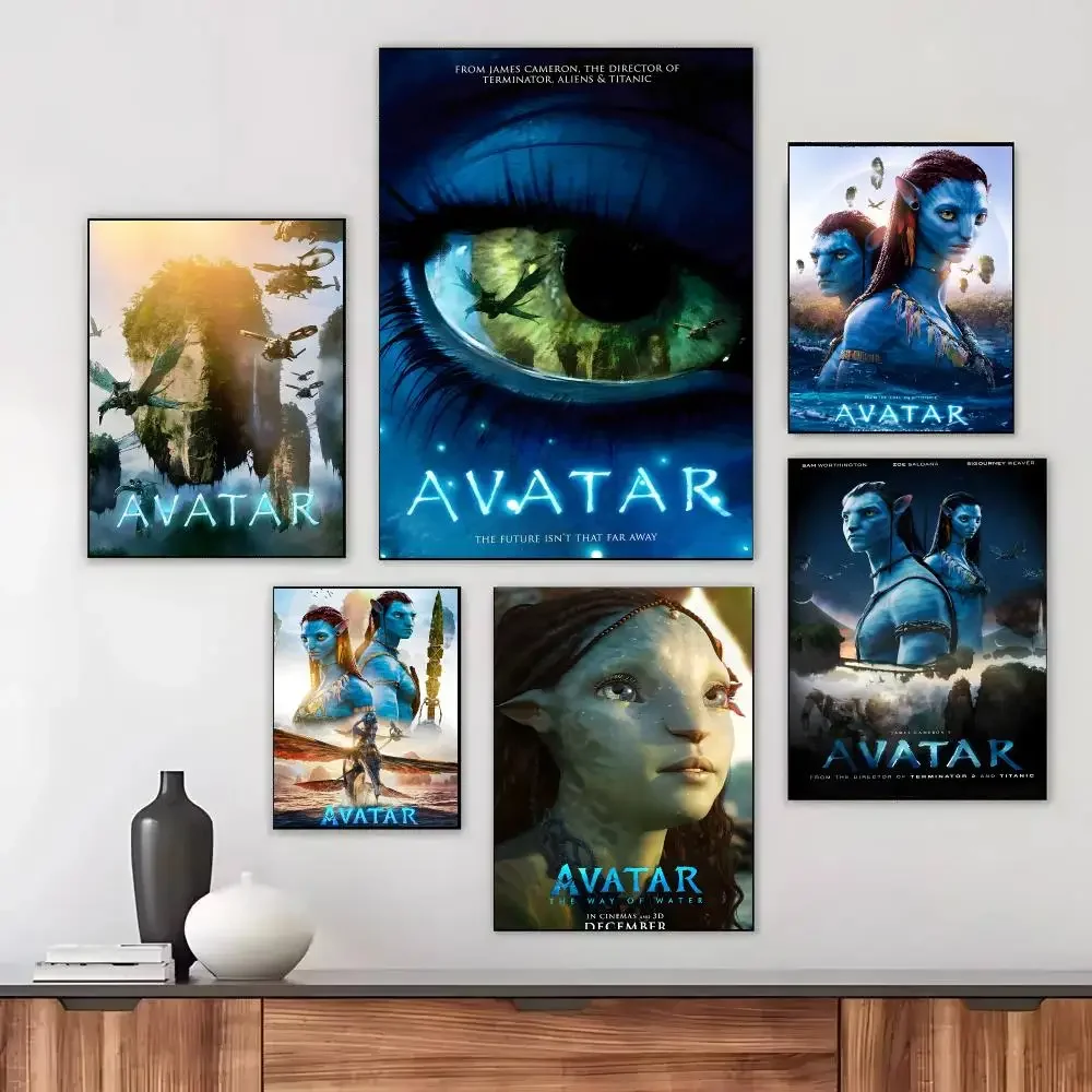 Avatar Movie Sci‑fi Fantasy Poster Modern Aesthetic Wall Art Print Minimalist Bedroom Living Room Home Decor Gift