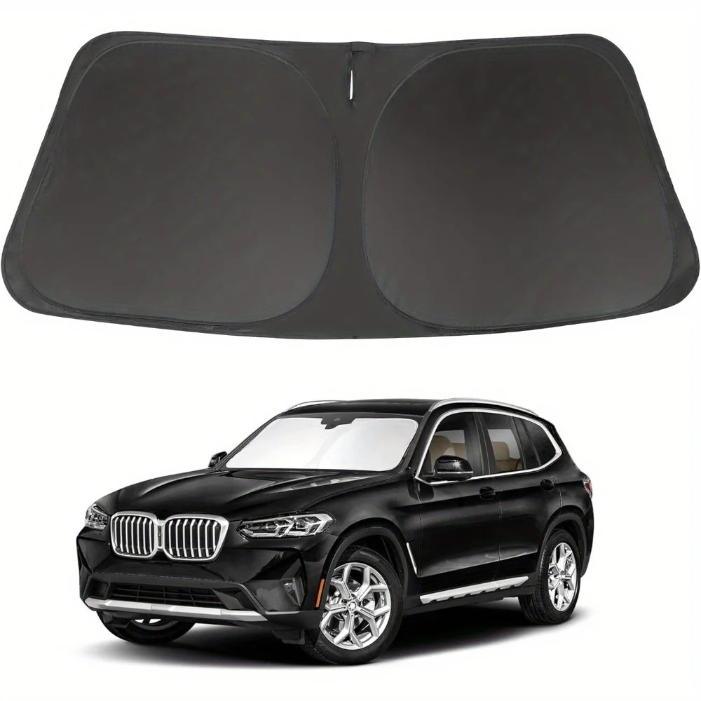 

Windshield Sun Shade Compatible with 2018-2024 BMW X3 Accessories Foldable Sunshade Sun Blocker Protect Car from Sun Rays