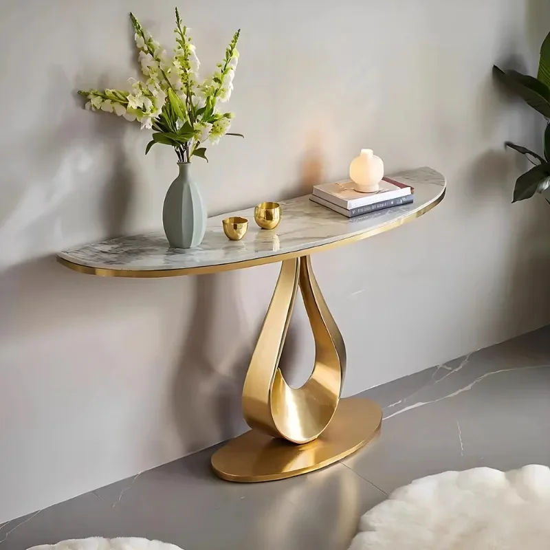 Chic Indoor Entrance Display Cabinet Shelf Console Table Hallway Decor Frame For Indoor Public Space Bedroom Furniture