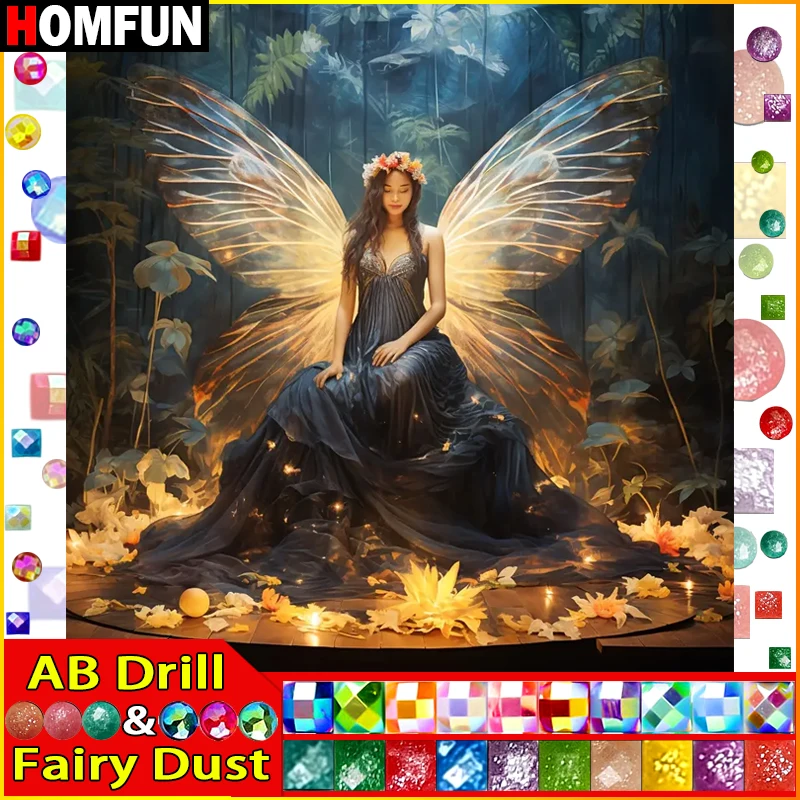 HOMFUN Fairy Dust AB Diamond painting 