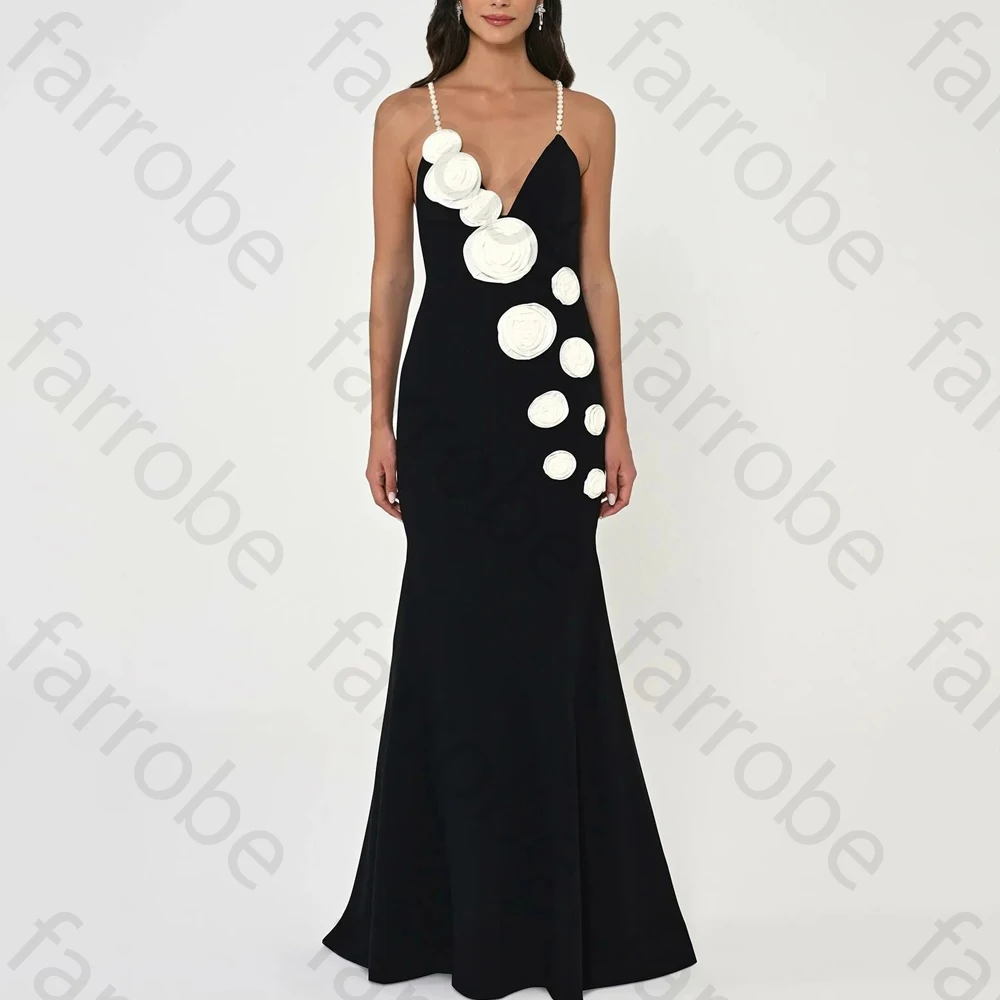 فساتين سهرة بحزام سباغيتي على شكل حرف V بدون أكمام بدون ظهر فستان المشاهير رائع عالي الجودة للحفلات الراقصة حسب الطلب #1