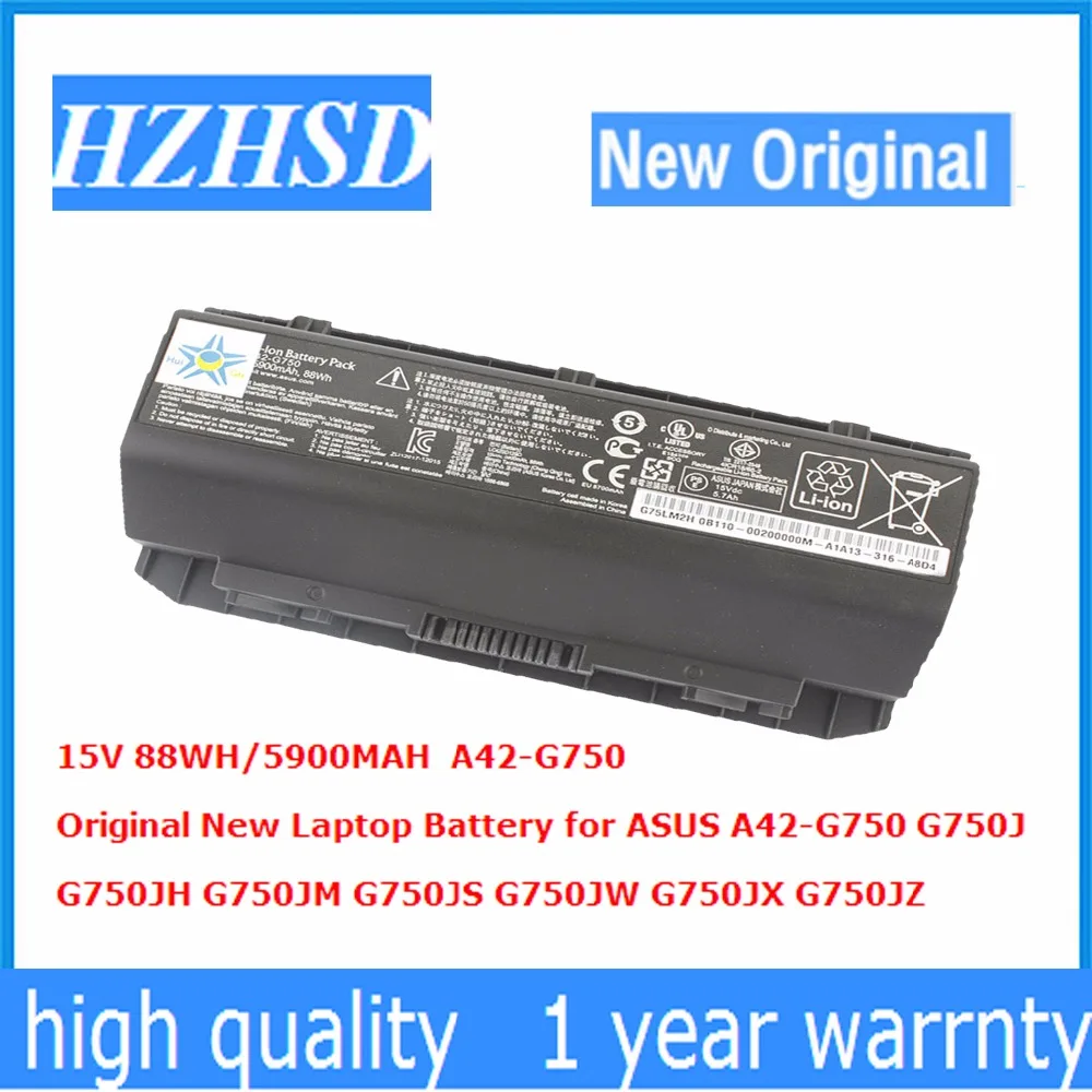 15V 88WH 5900MAH Original New Laptop Battery for ASUS A42-G750 G750J G750JH G750JM G750JS G750JW G750JX G750JZ