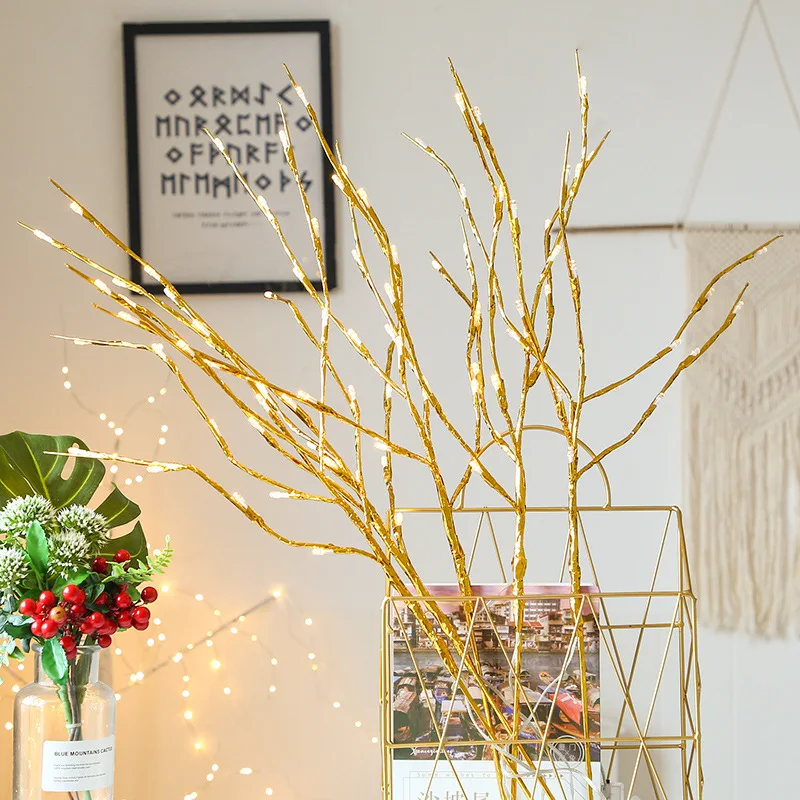 

20 Bulbs LED Willow Tree Branch Lamp Floral Night Light Vase Floral Lights Home Christmas Birthday Party Garden Decoration