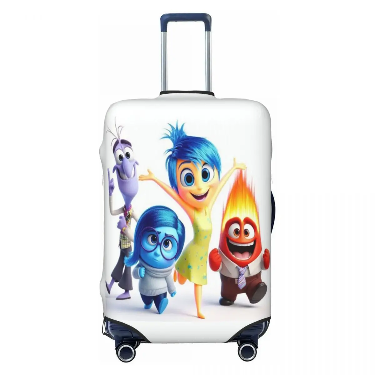 

Custom Inside Out Cartoon Travel Luggage Cover Dust Proof Suitcase Cover Protector Fit 18-32 Inch