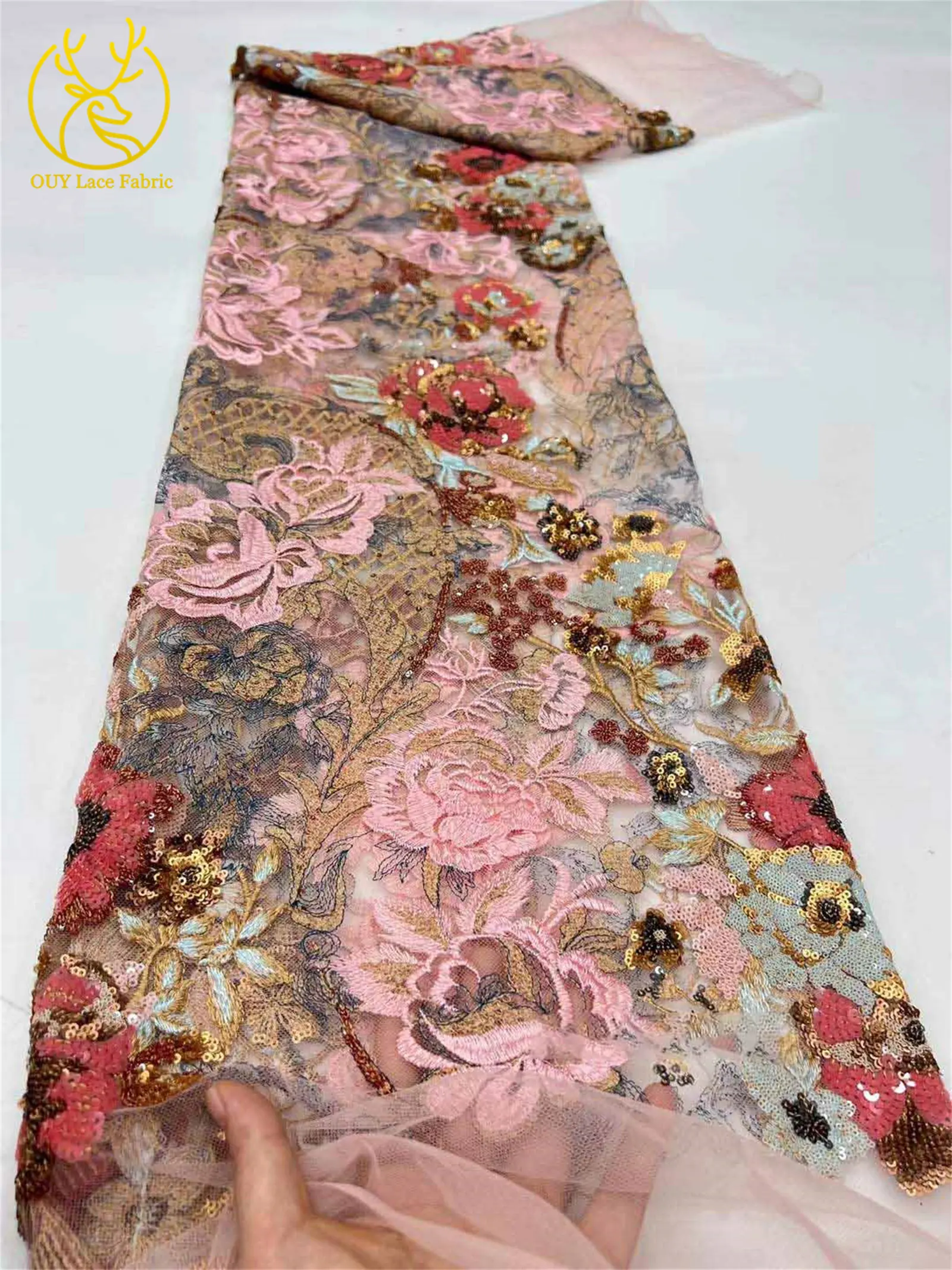 موضة الأفريقي الترتر أقمشة الدانتيل 2025 جودة عالية نيجيريا دبي العريس التطريز الدانتيل النسيج عشاء فساتين حفلات الزفاف