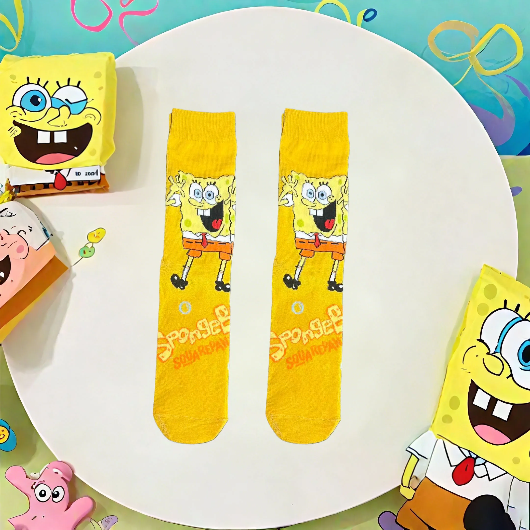 1/5 Par Ślicznych, Dzianinowych Podkolanówek z Motywami z Bajek dla Kobiet i Mężczyzn