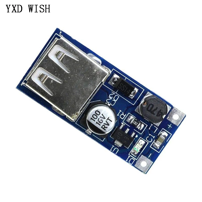 100pcs DC-DC USB Output Charger Converter Step Up Power Boost Module 0.9V ~ 5V To 5V USB Mobile Power Supply Boost Board