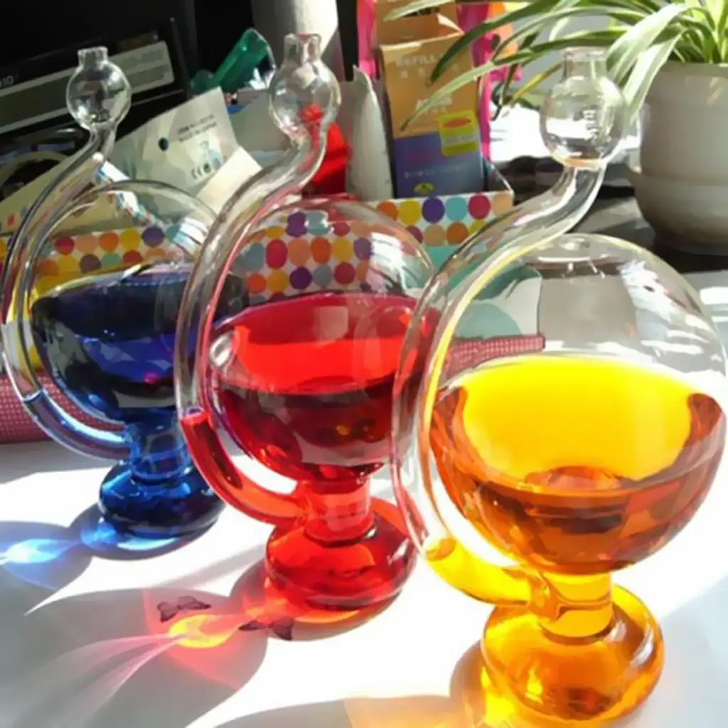 Clear Glass Vase Weather Barometer Bottle Home Office Decor DIY Weather Predictor for Living Room Decoration