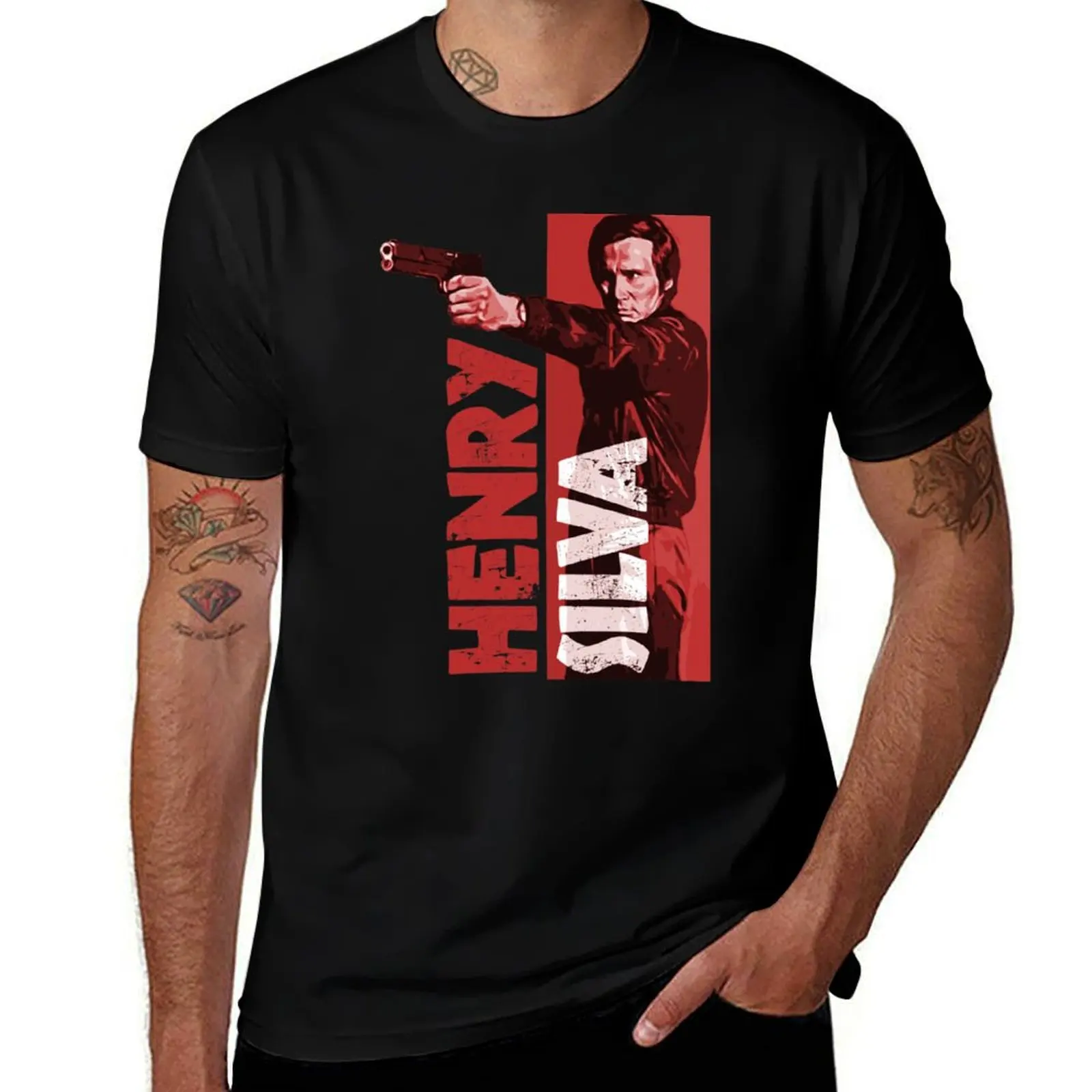 

Henry Silva T-Shirt essential t shirt anime figures shirts graphic oversized mens graphic t-shirts