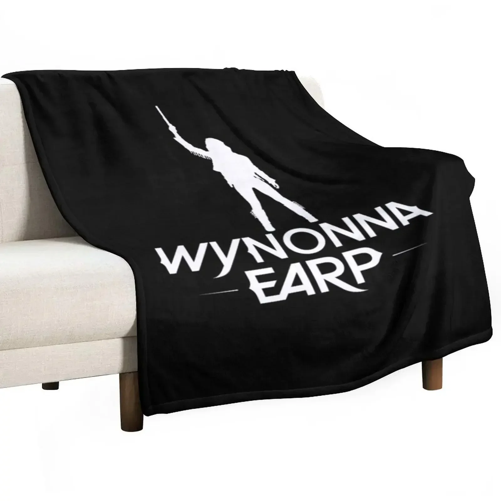 

Wynonna Earp Silhouette - white Throw Blanket Decorative Beds Summer Blankets