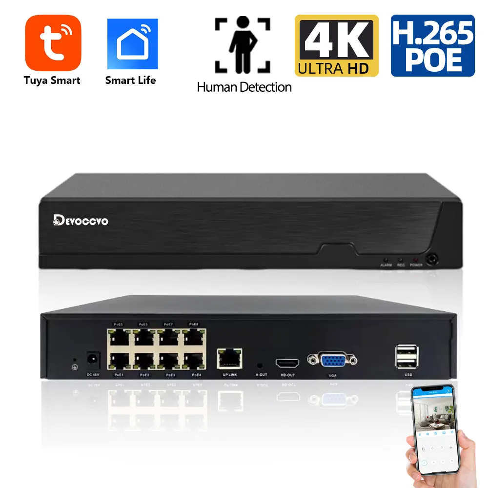 Tuya 4K 8CH Poe Nvr… - image