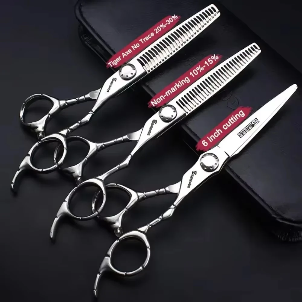 SHARONDS Hairdressing Professional Scissors 6 7 Inch Thinning Barber Specialized Shears Hairdresser Clipers Hair Cutting Tools