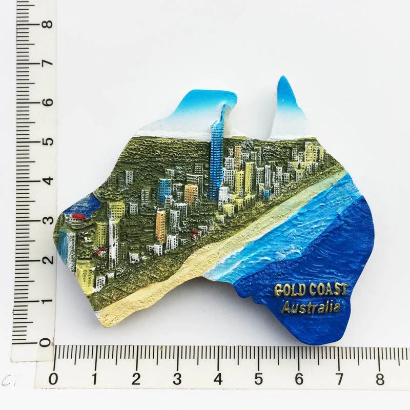 New Creative Seaside Landmark Australia Personalized Fridge Magnet Decoration Message Stickers Crafts Tourism Souvenir