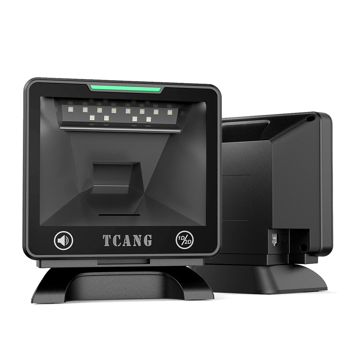 hit productHigh Speed 2D Desktop Barcode Scanner USB/Wired CMOS 2m/s Motion Tolerance QR Scanner for Retail Checkout Counter in