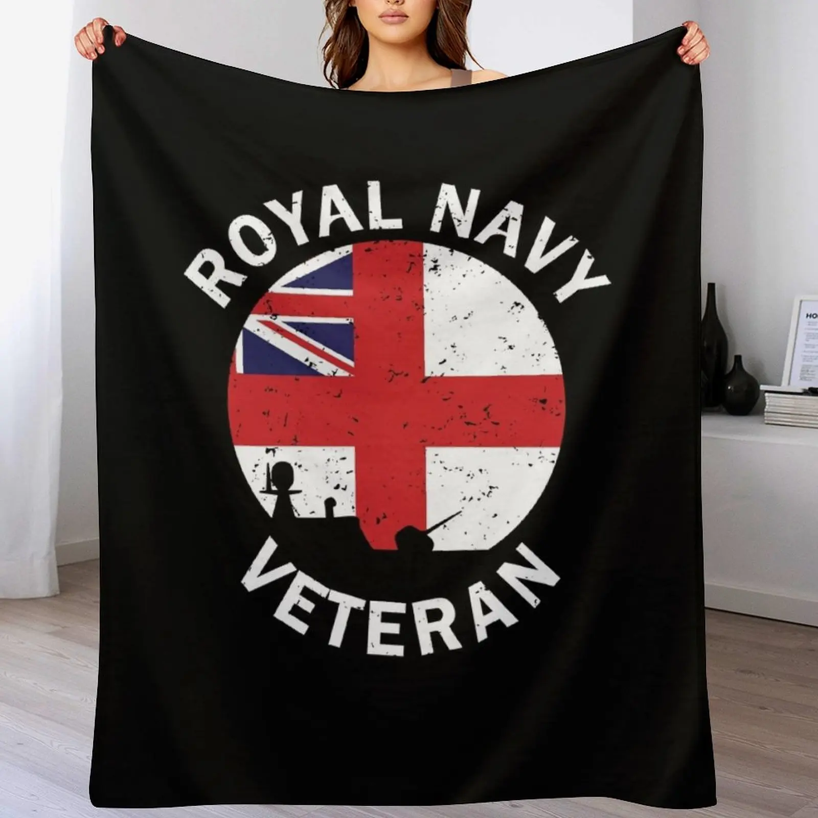 Royal Navy Veteran Throw Blanket Travel Summer Comforter Retros Blankets