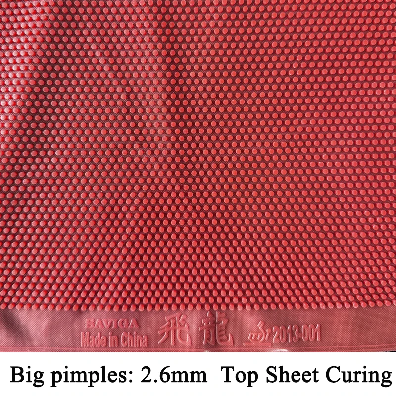

Feilong Cured Table Tennis Rubber OX Long Pips Anti-Spin Ultra Large Particle Height 2.6mm for High Penetration Ping Pong Rubber