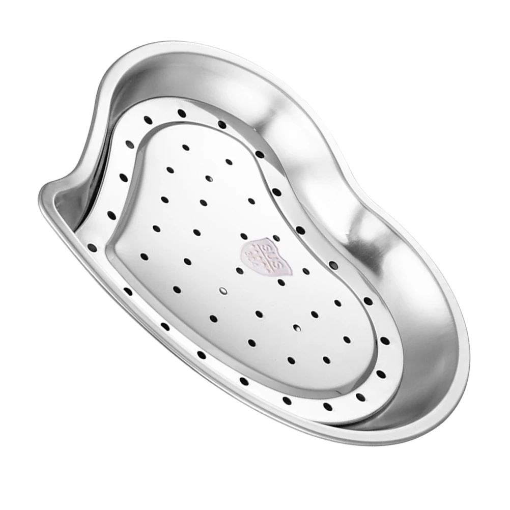 

Stainless Steel Drainage Plate for Kitchen Counter Dumpling Sushi Dessert Storage Tray Easy Clean Suitable Snacks French Fries