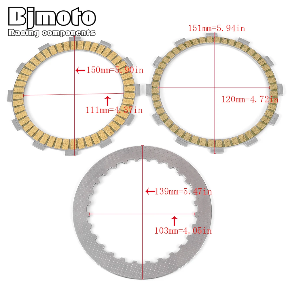 Clutch Friction Plates for Honda CB1300 Superfour CB1300S CB1100 XL1000V Varadero NTV600 NTV650 NT650 Revere Hawk