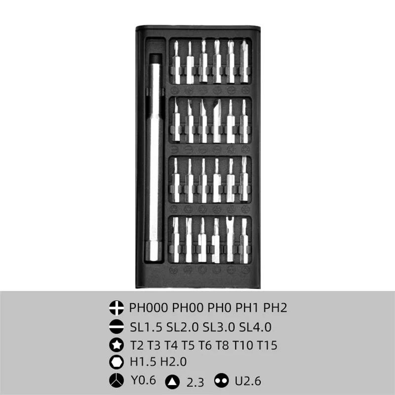 Set Obeng Presisi Phillips/Slotted/Torx/Hexagonal Head Magnetic Mini Screw Driver Untuk Mobil Komputer Ponsel Penggunaan Rumah