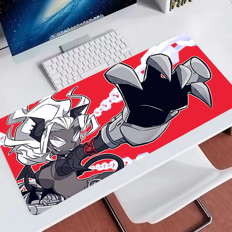 Cool Mouse Pad Anime Gaming Accessories Lock Edge Professional Keyboard Desk Mat H-helltaker Gothic Devil Horn Design mousepad