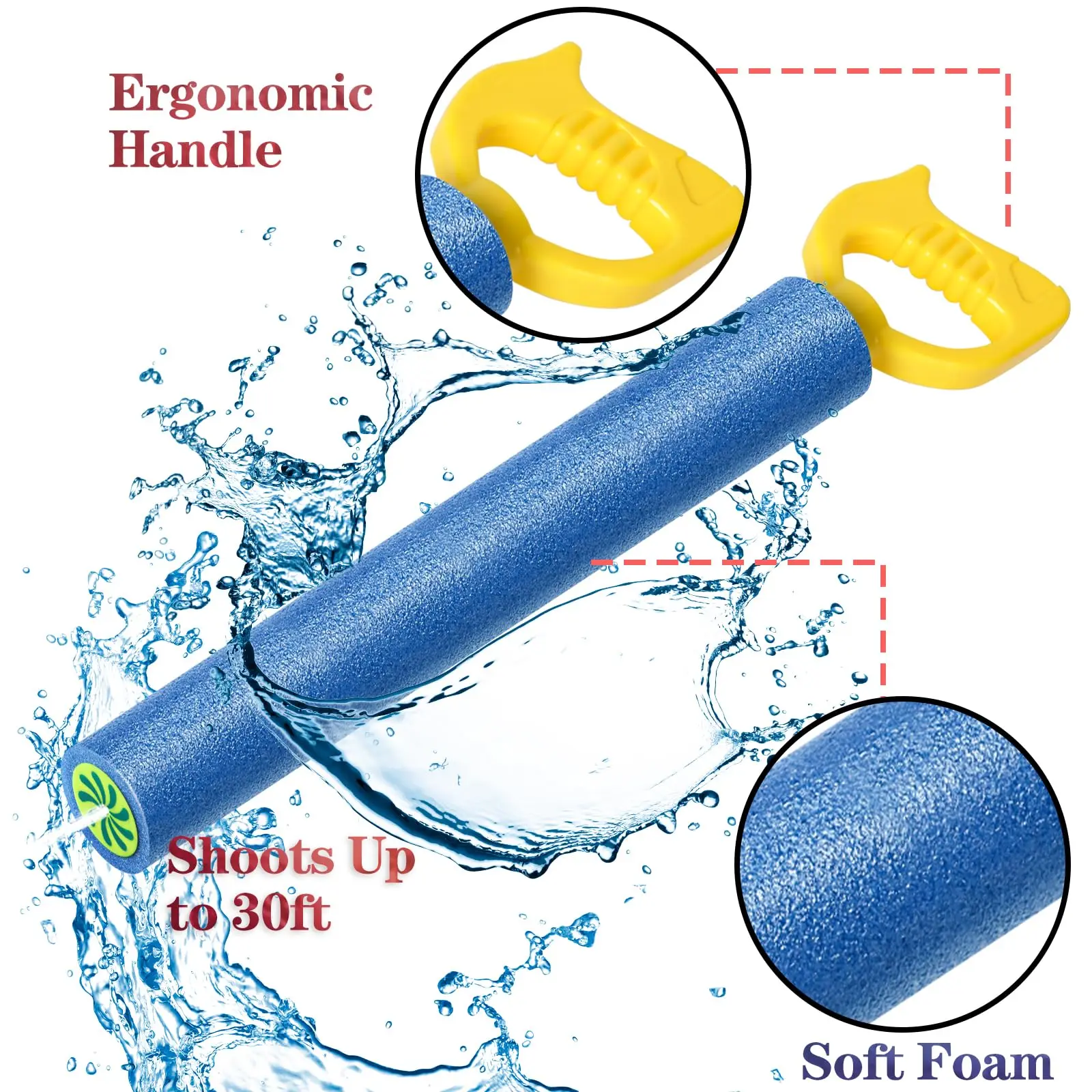 Water Gun Toys for Kids, Espuma Watergun, Squirter Blaster, Piscina, Jogos de Praia, Exterior, Verão, 15 ", 4 Pcs, 8Pcs