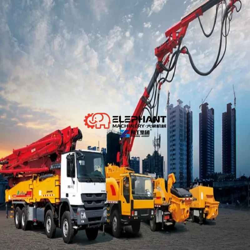 52M Concrete Boom Pump Truck 180 M3 H Output Construction Machinery for Building Concrete Transfer Pouring Tasks