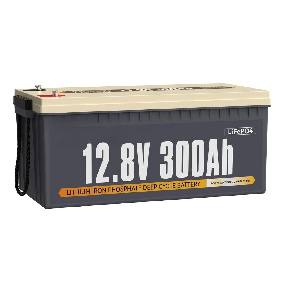 12V 300Ah Lithium Battery, 3840Wh LiFePO4 2560W Output, 15000+ Deep Cycles BMS for Solar RV Marine Off-Grid, Custom