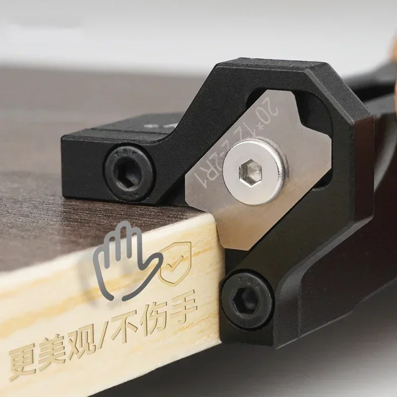 Planer Edge Banding Arc Trimming Manual Planer Wood Chamfering Fillet Scraper Board Deburring Tool Woodworking Blade Edge