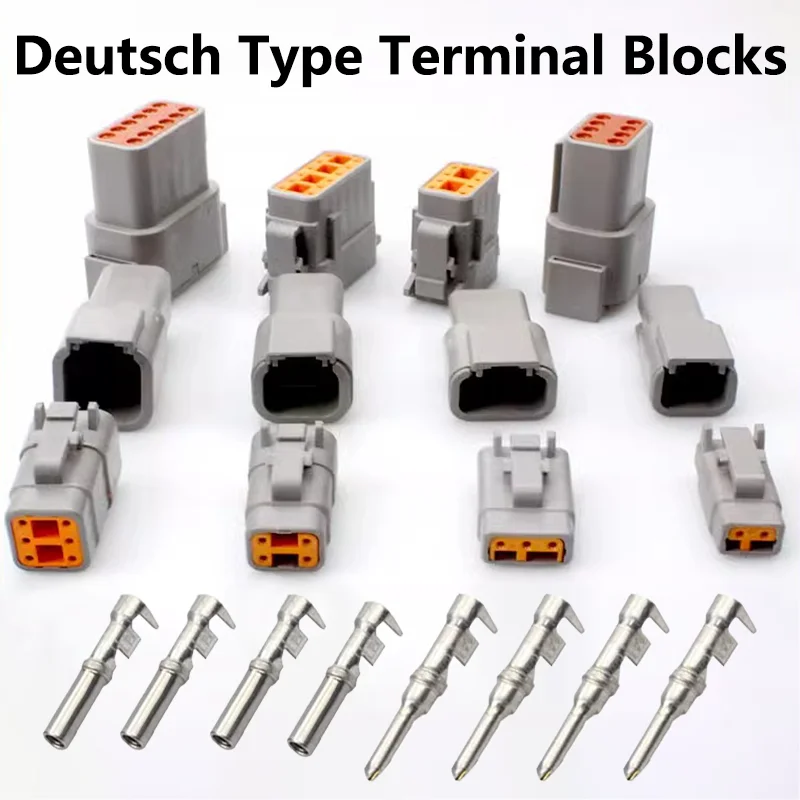 

10/50/100 Sets Deutsch Type DTM Automobile Wiring Matching Terminal Connector Harness Car Connector DTM04-2/3/4/6/8/12 DTM06