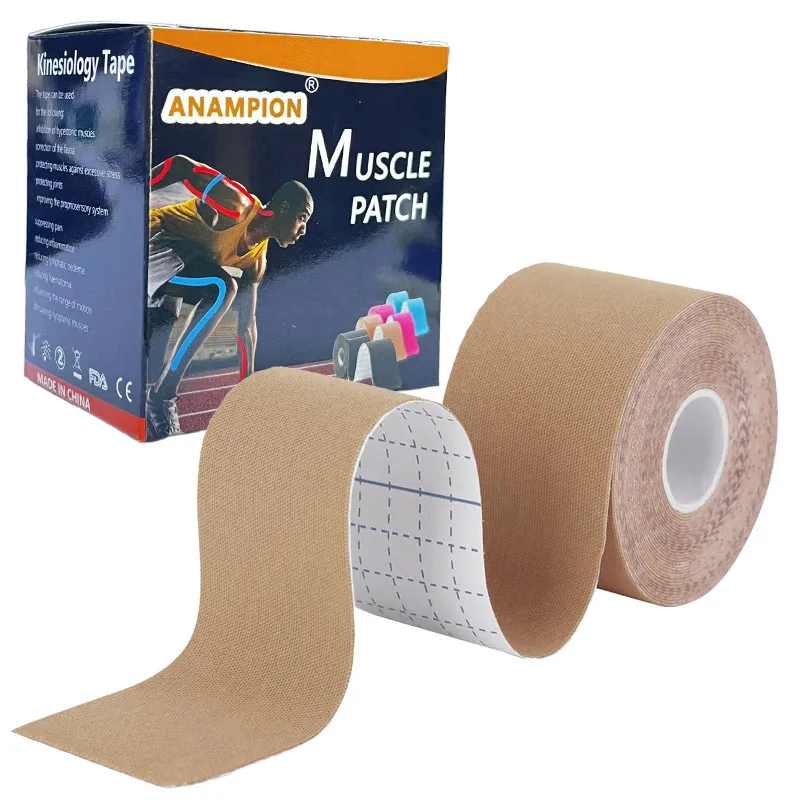 

Kinesiology Tape Cotton Elastic Athletic Tape Sport Tape for Muscle Support Injury Prevention Muscle Body Support Bandage