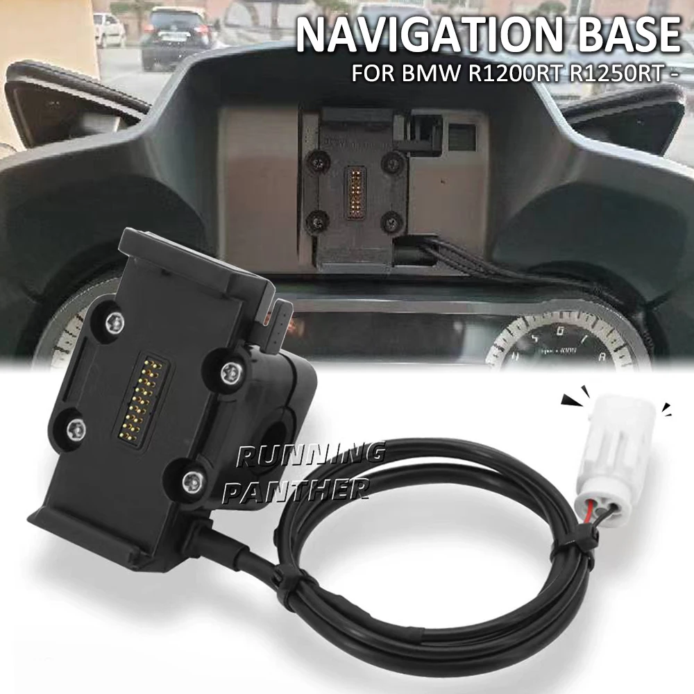 

Motorcycle GPS Phone Holder Navigation Bracket Base Lossless Port For BMW R1200RT R1250RT R 1200 1250 RT