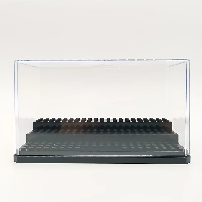 Acryl-Minifiguren-Vitrine, Stapelbare und Staubdichte Baustein-Ausstellungsbox für Lego-Actionfiguren und Spielzeugaufbewahrung
