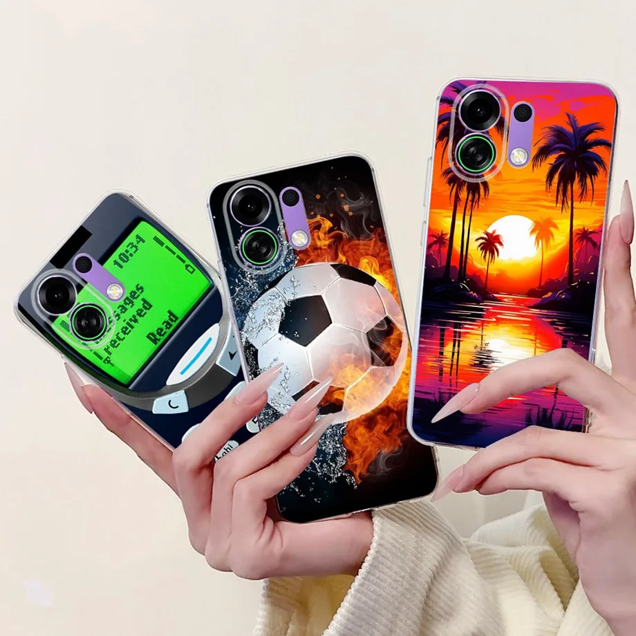 لينة سليم غطاء سيليكون شفاف ل ممن لهم K13 توربو برو K13 K13x فوندا القط زهرة الورد التنين موضة للصدمات الوفير كابا