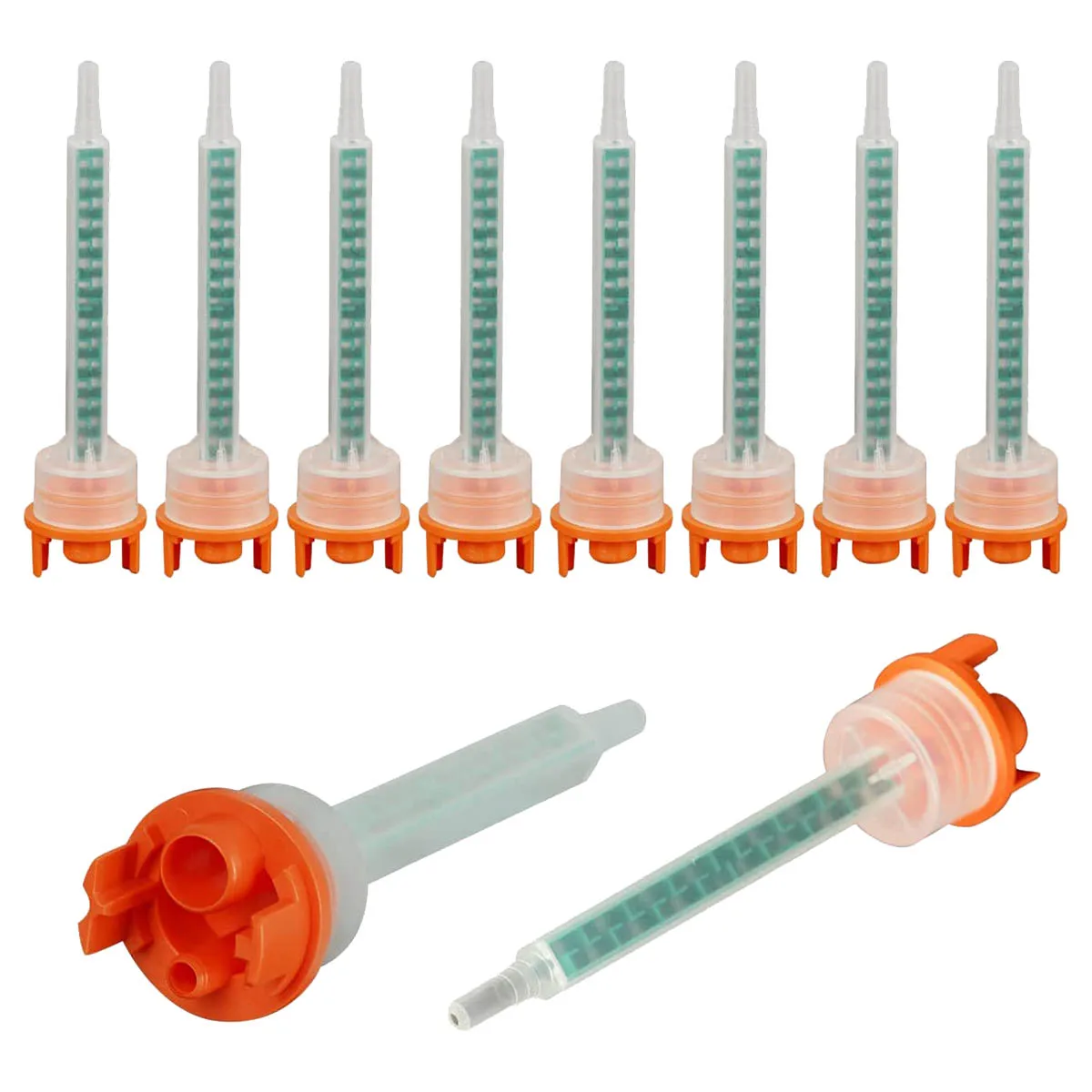 A79I 10 قطع 16 عنصر خلط فوهة تلميح خلاط ثابت 1:10 نسبة المزيج للمواد اللاصقة الايبوكسي