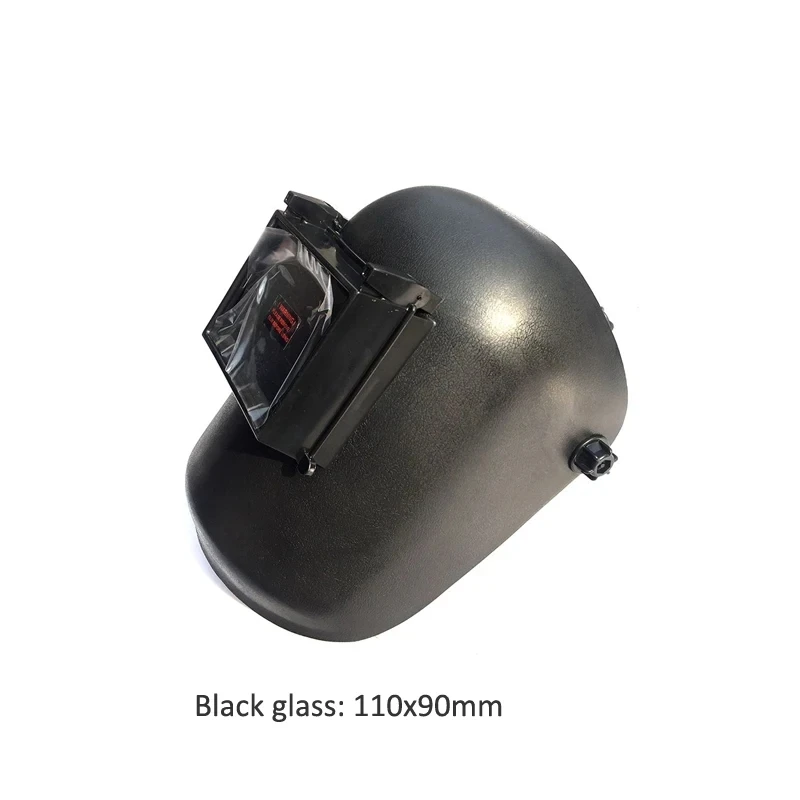 

1pc/lot New Black Glass 110x90mm View Welding Helmets Electric Hood Mask Tig Mig Hat Face Shields Cutting
