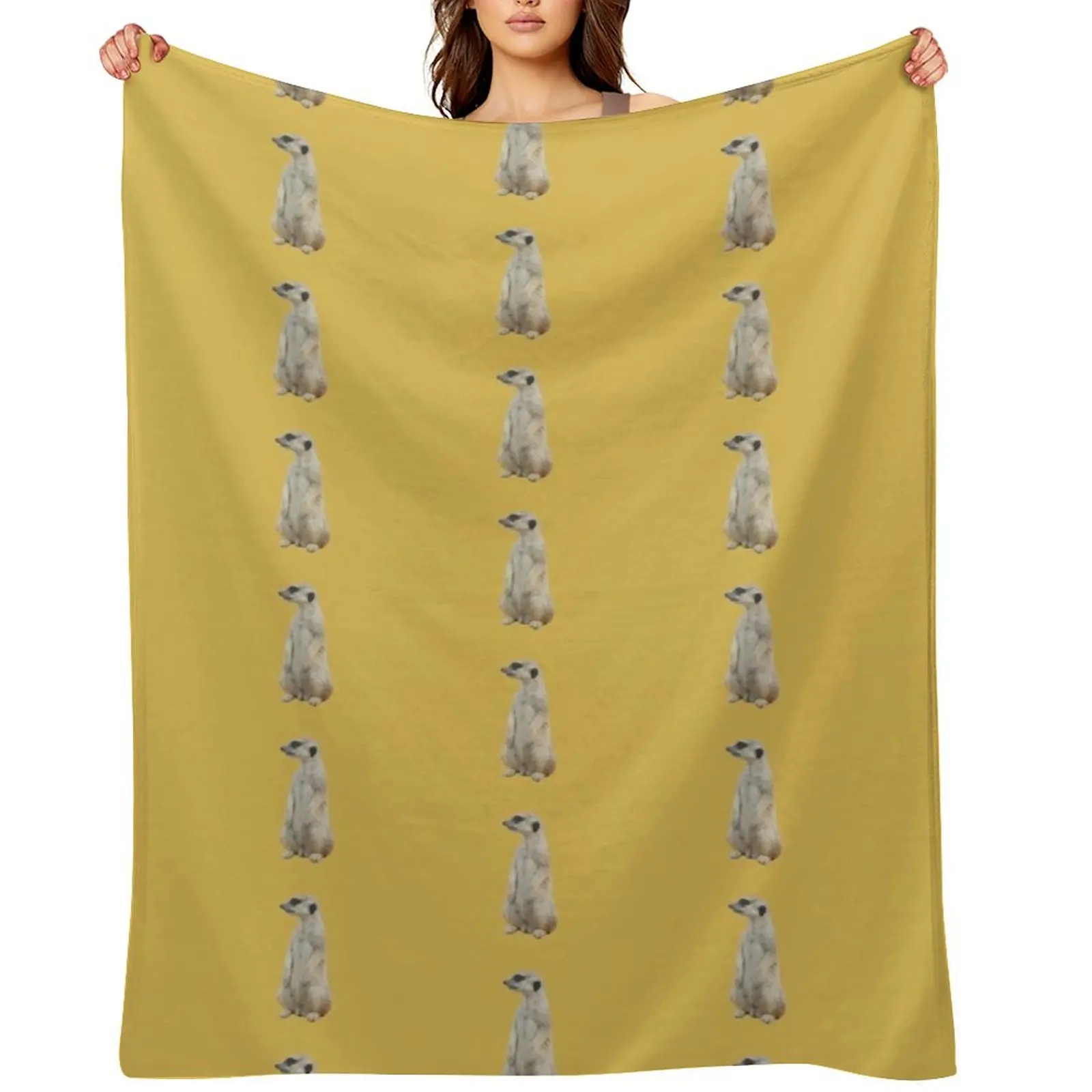 

Cute Meerkat Sticker Throw Blanket Baby Tourist Decorative Throw cosplay anime Blankets