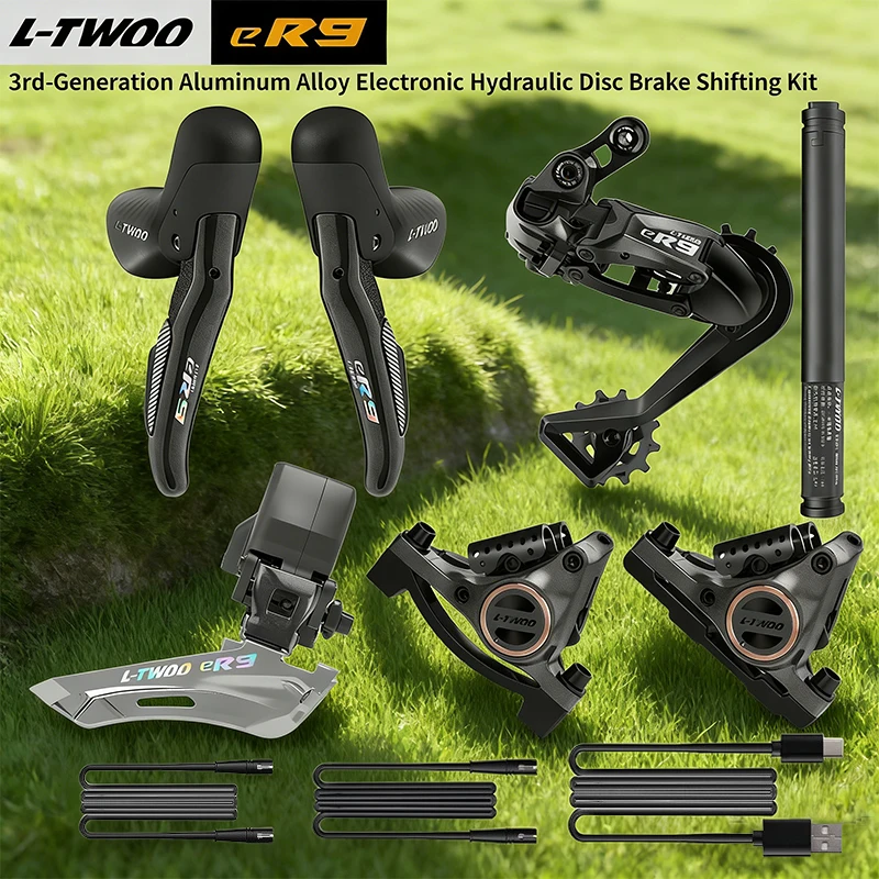 

LTWOO eR9 3rd-Gen Wireless Electronic Road Groupset, 12/11/10-Speed Aluminum Alloy Shifters & Derailleurs for Precise Shifting